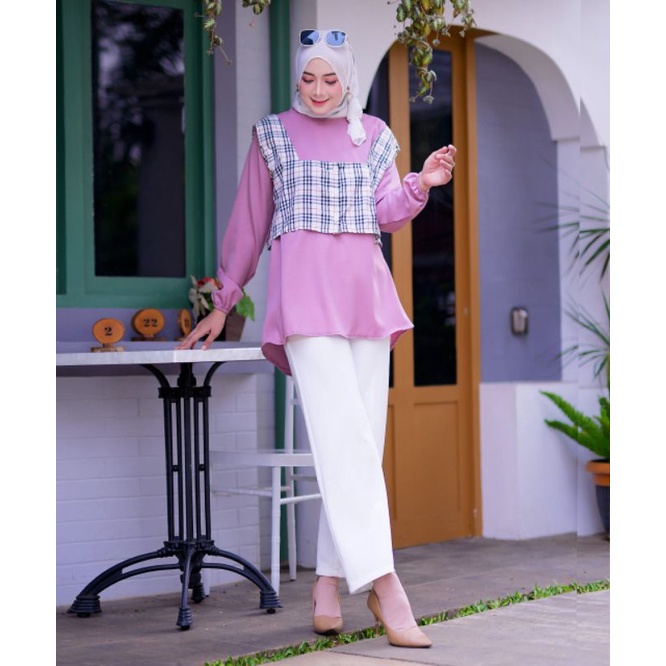 Sunny One Set. Atasan Katun. ATASAN, TUNIK, Blouse wanita, atasan wanita, BLOUSE, Baju Wanita