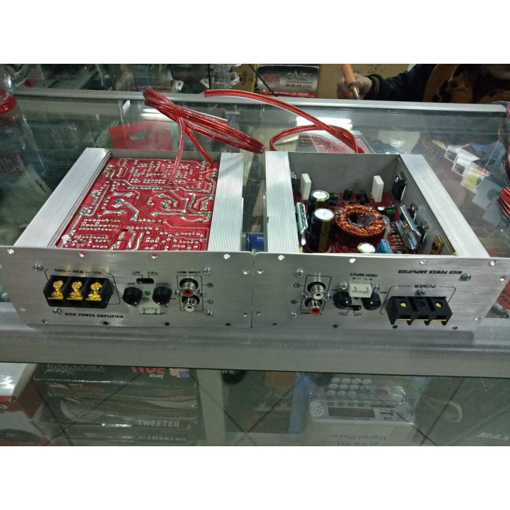 Kit Bass Tube Subwoofer Power Amplifier Dc 12v Shopee Indonesia