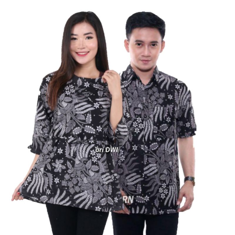 Couple Batik Pria dan Wanita Blus batik wanita Hem batik pria