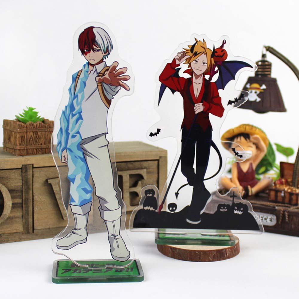 Lanfy My Hero Academia Dua Sisi Model Mainan Figure Dekorasi Action Figure Akrilik Stand Might Anime Jepang Deku Desktop Standing Card