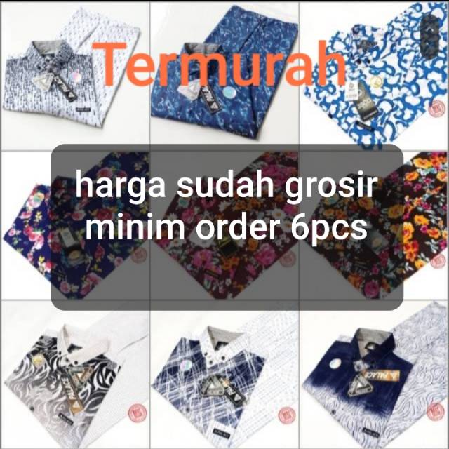 GROSIR KEMEJA PRIA DISTRO/SURFING LENGAN PENDEK