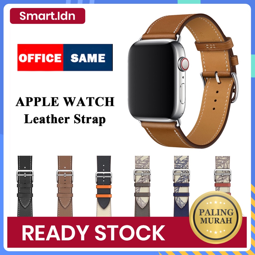 iWatch Leather Strap for Apple Watch S9 8 Ultra 7 6 5 Replacement Band