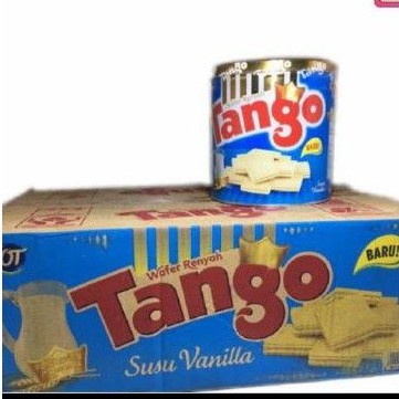 

Tango wafer susu vanilla 300grm 1 karton isi 6 kaleng