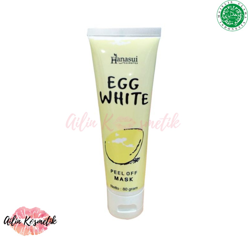 HANASUI EGG WHITE MASK ORIGINAL BPOM / MASKER TELUR by AILIN