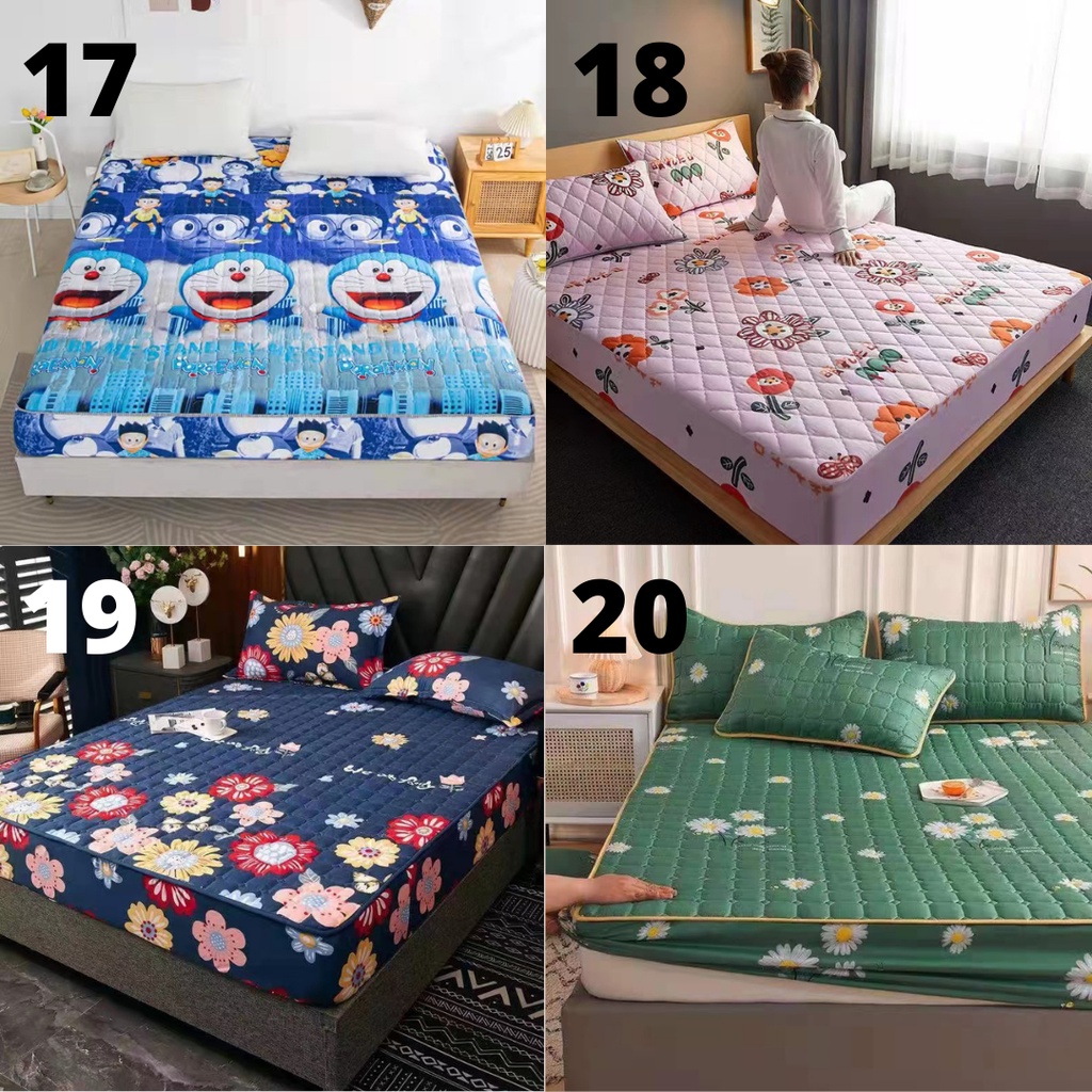 Sprei Waterproof / Sprei Protector bermotif / Sprei anti air ukuran 180x200CM dan 120x200CM-5