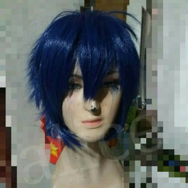 Rin Okumura wig Ao no exorcist | Itsuka Shido wig cowok dark blue