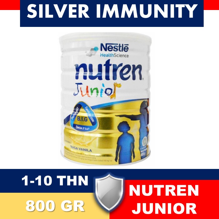 ✔️ NESTLE - NUTREN JUNIOR 800 GR VANILA [ SUSU PERTUMBUHAN 1 - 10 TAHUN ]