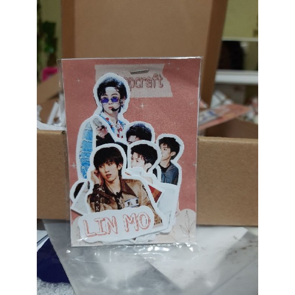 

12 pcs Stiker murah Lin Mo Into1 Chuang 2021 diy aesthetic tahan air stiker laptop/handphone/scrapbook/buku jurnal
