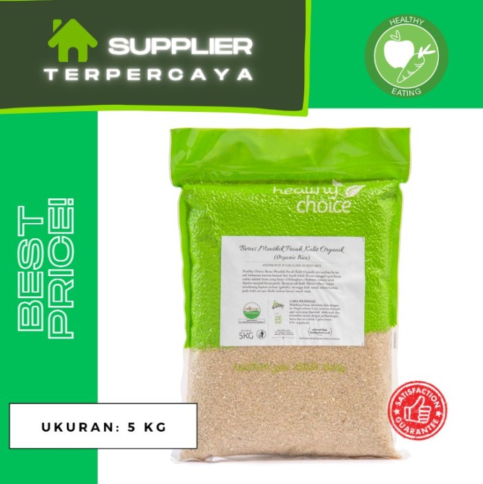 

Healthy Choice Beras Menthik Pecah Kulit Organik 5kg | Organic Rice