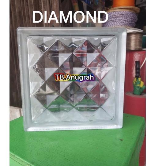 Buruan Beli MSQOA GLASS BLOCK GELAS BLOK DIAMOND MULIA KACA- KACA ROSTER BOX 20X20 | GLASS BLOCK MUL