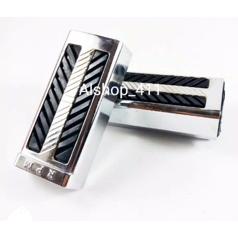 Foot Step Depan Besi Chrome Motor Honda Yamaha Bebek Dll Universal Variasi Bar Step