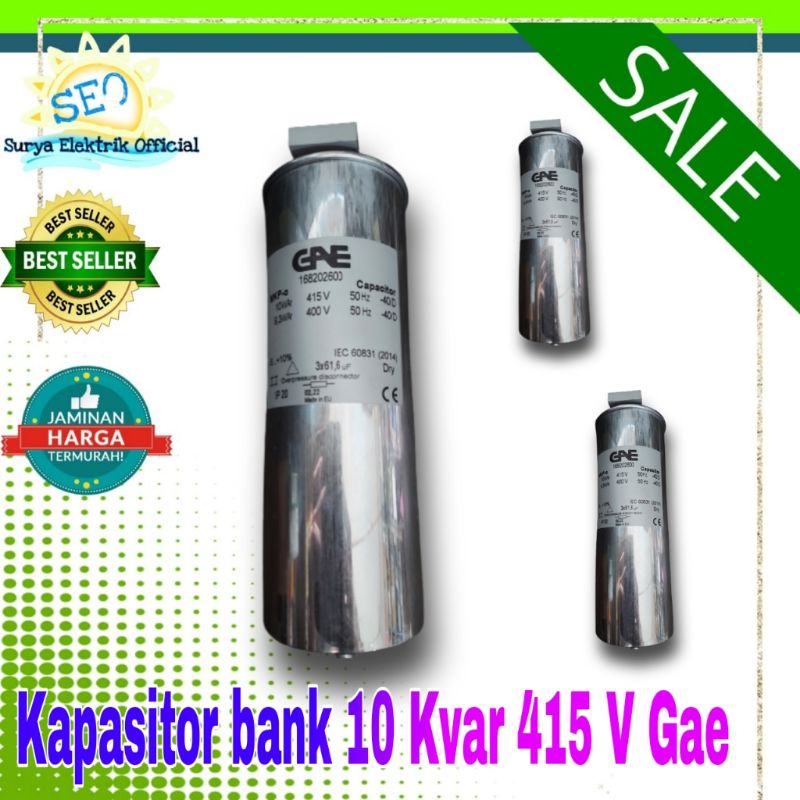 Kapasitor bank 10 kvar 415 v Tabung plus baud