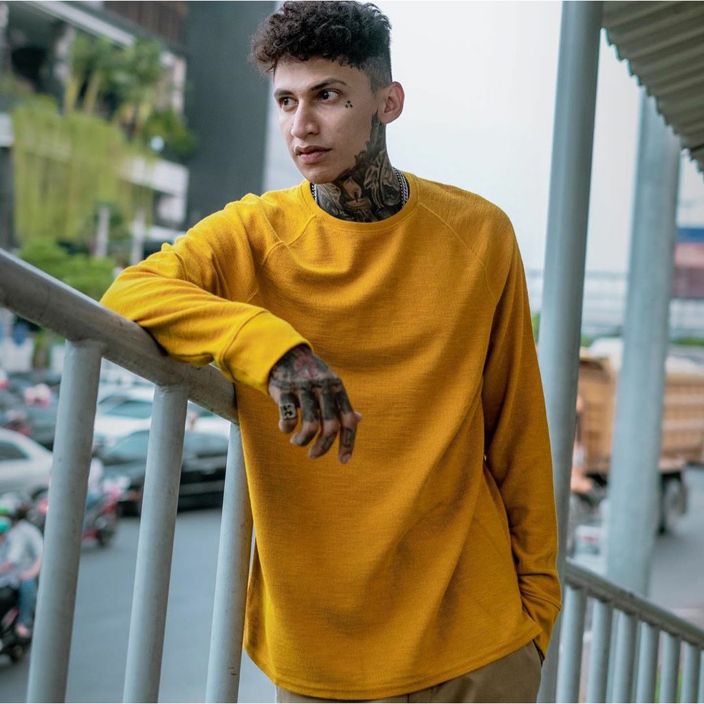 GF Crewneck Longsleeve Mustard Yellow