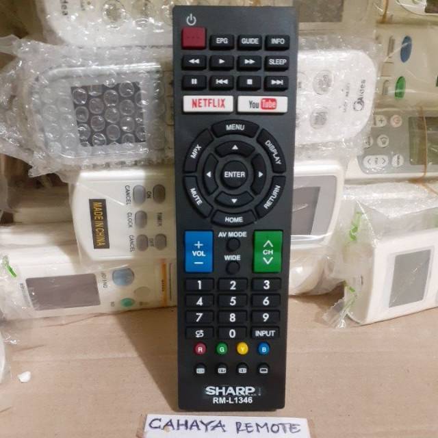 REMOTE REMOT TV SHARP LCD LED SMART TV NETFLIX YOUTUBE GB275WJSA KW SUPER