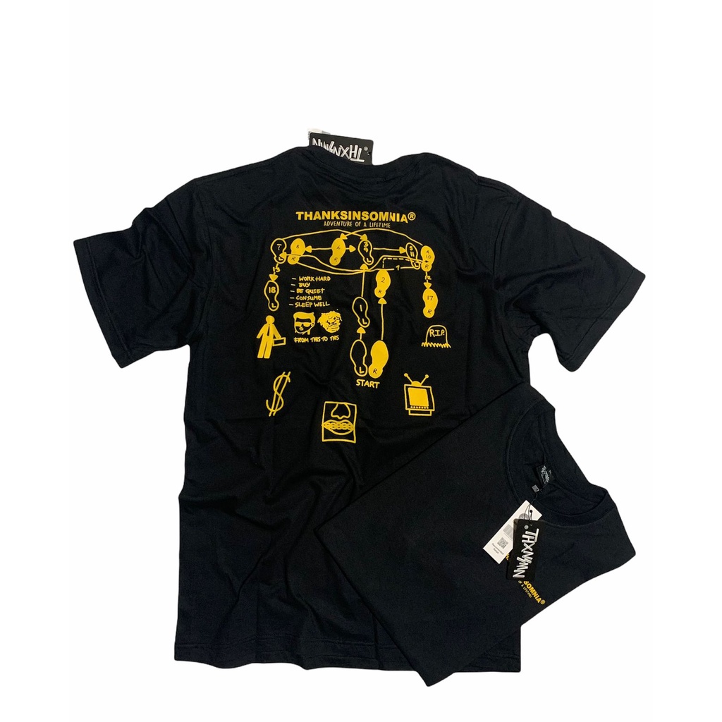 KAOS THANKSINSOMNIA / PROMO KAOS DISTRO OTSKY pria wanita / FULLTAG & LABEL/best seller/original imp