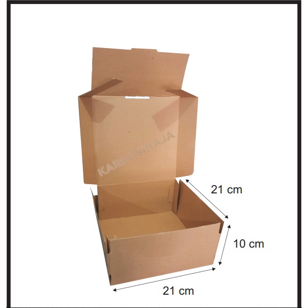

Kardus Kue Polos Cake Box Premium-21x21x10