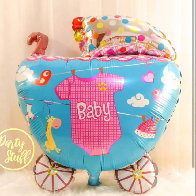 Baby Car ( Jual balon huruf angka helium flower box balon jasa dekorasi pesta ulang tahun )