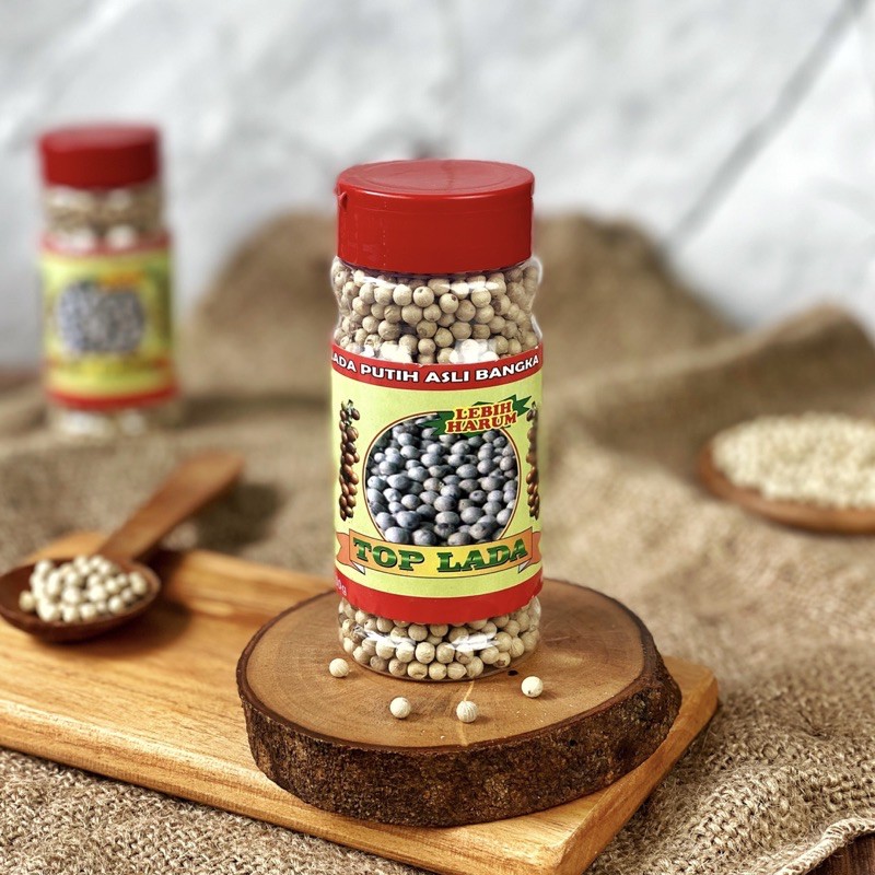 

Lada Bubuk Putih / Butir / Merica Sahang Top Asli Bangka 100 gr