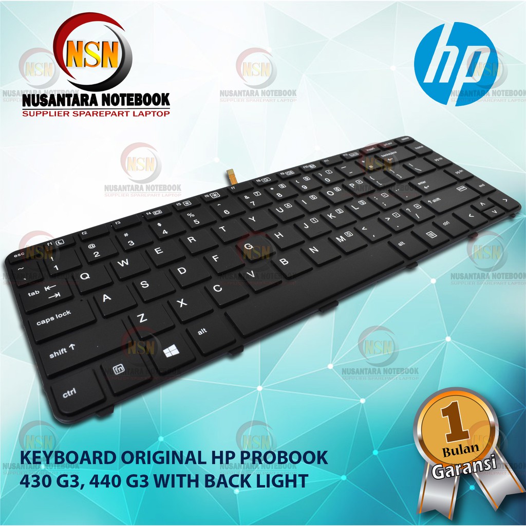 Keyboard Original HP Probook 430-G3 440-G3 445 G3 With BackLight