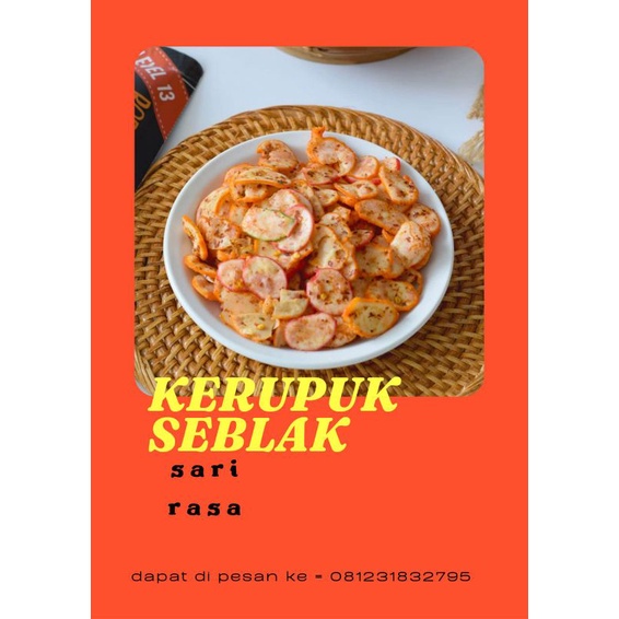 

kerupuk seblak | cemilan murah | sari rasa