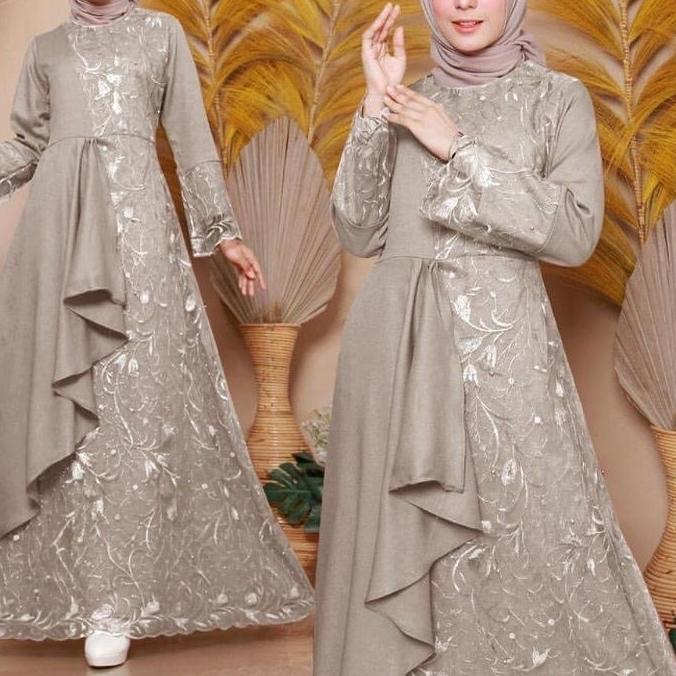 ❀ ZOLANA DRESS / REAL GAMIS BRUKAT INDAHLIA / DRESS MUSLIM ◙