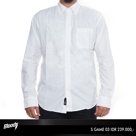 Kemeja Lengan Panjang S GAME 03 BLOODS Original