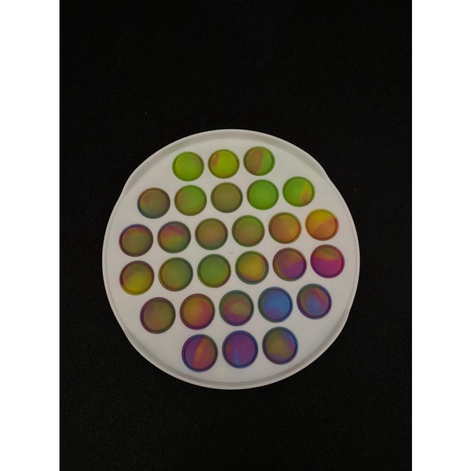 MMTOYS CM-P19 Fidget Toys Pop It PLASTIK Gelembung Dorong Permainan Anak Papan Pelangi Populer-3