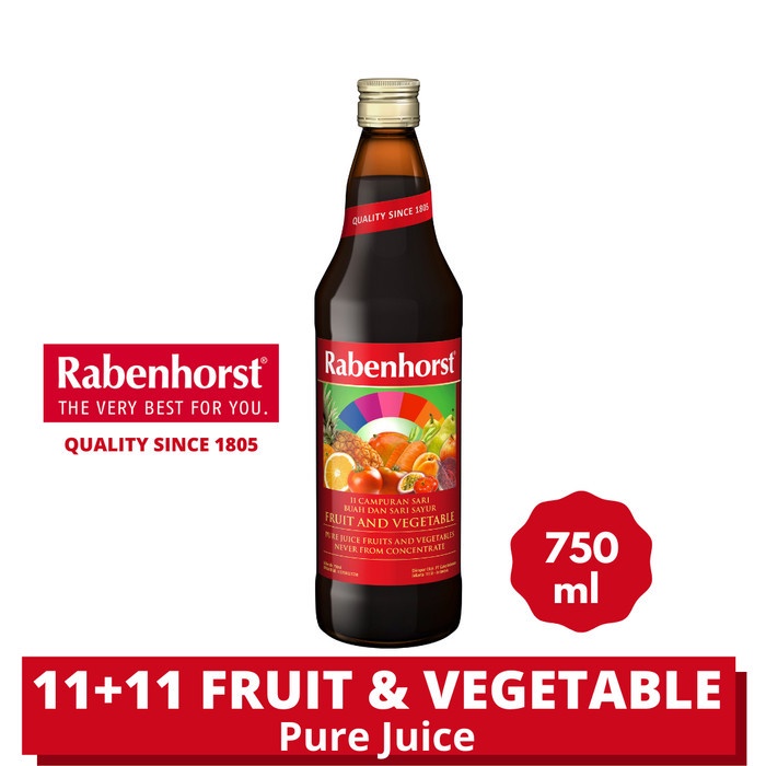 

Rabenhorst 11 Plus 11 Fruit and Vegetable Pure Juice - Jus Aneka Rasa