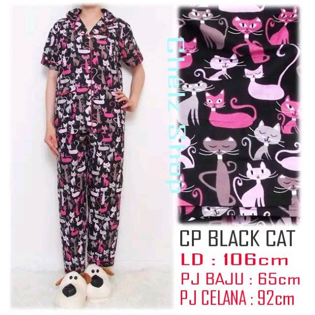 Baju Tidur Piyama Wanita/Cewek Pajamas Dewasa Motif Karakter Murah High Quality