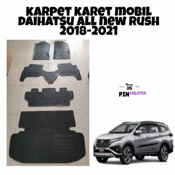 Karpet Karet Mobil Daihatsu All New Rush 2018-2021 Full Set