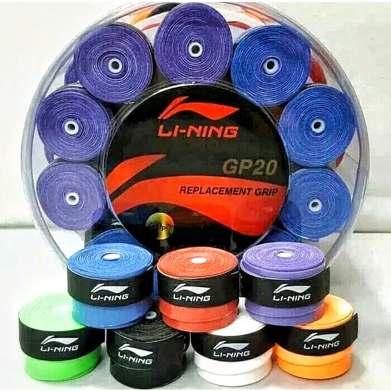 Grip Raket Badminton Tenis Lining Bulat Karet GP 20