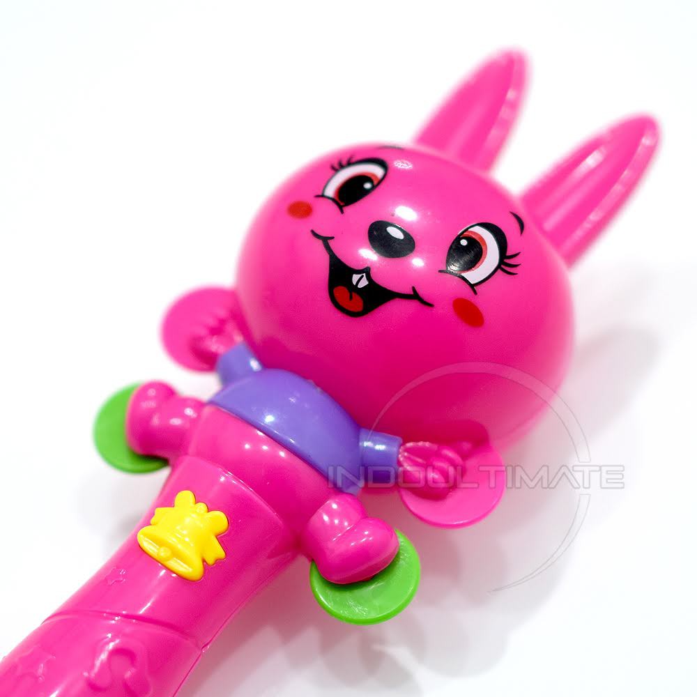 Mainan Kerincingan Ratle stick Bayi Teether genggam bayi Silicone TO-Z0