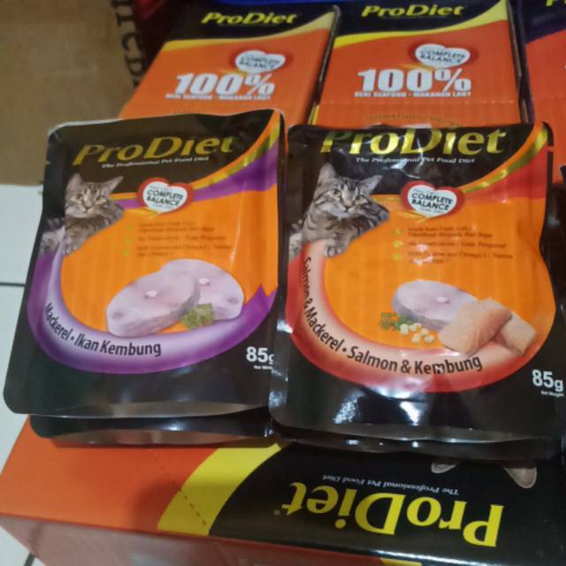 Prodiet pro diet cat pouch sachet 85gr makanan kucing basah