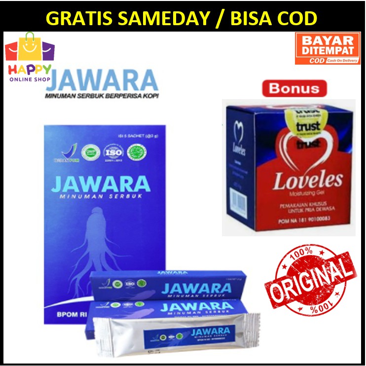 JAWARA Minuman Herbal Ginseng Merah Supelemen Untuk Kesehatan Pria Dijamin Original