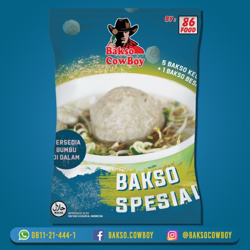 

Bakso Sapi Cowboy Spesial Kemasan Mangkuk Siap Seduh