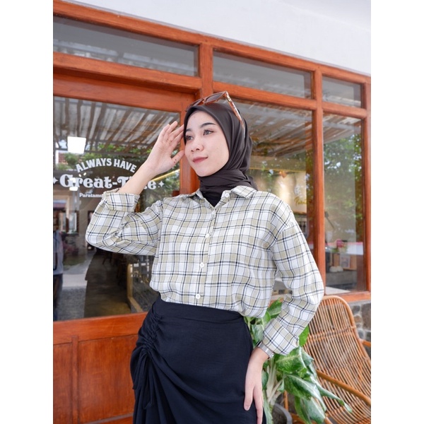 GHEA TARTAN OVERSIZE BY HARUKAA