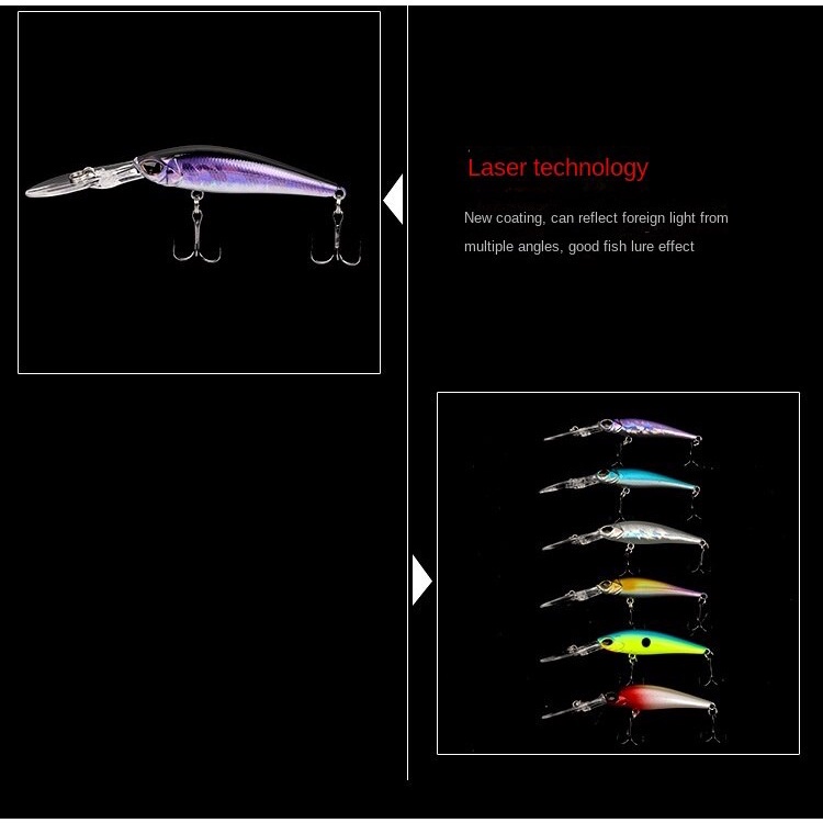 Umpan Pancing Bentuk Ikan Kecil Panjang 9cm / 5.8g