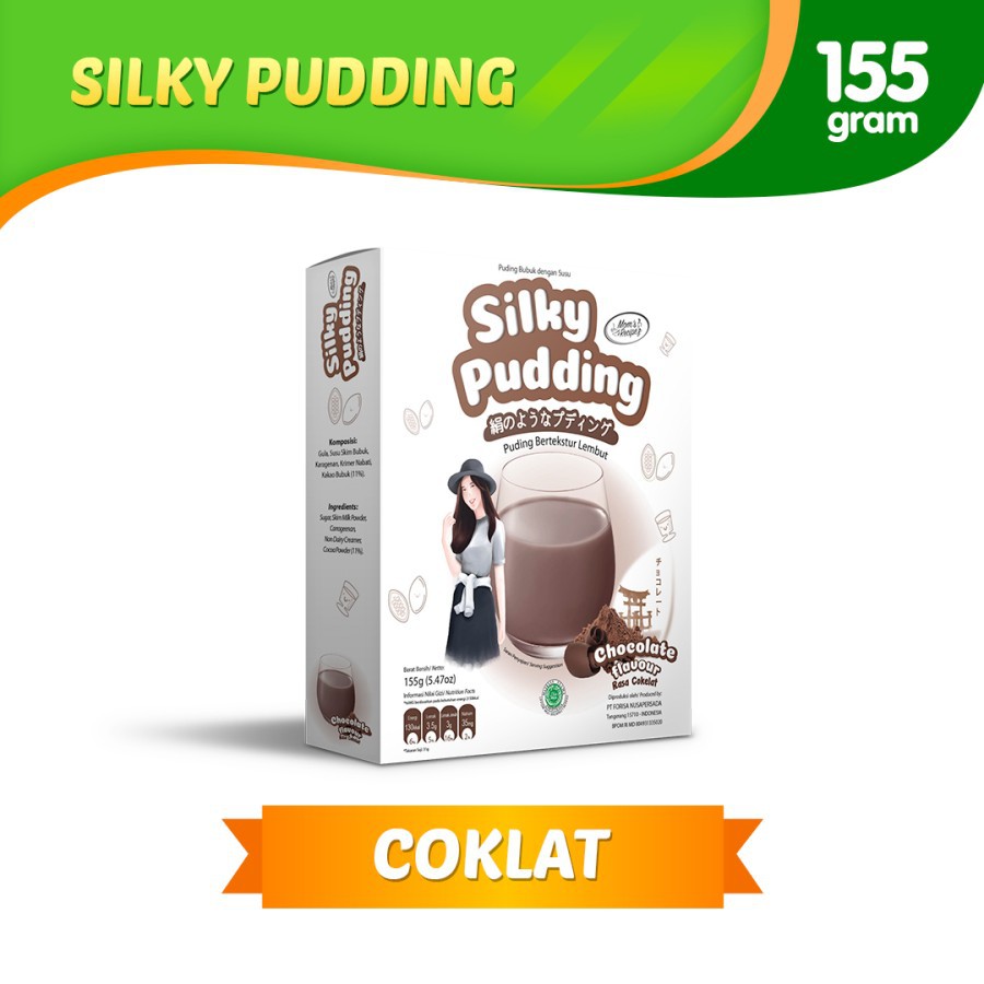 SILKY PUDDING CHOCOLATE PUDING SUTERA COKLAT MOMS RECIPE 155gr