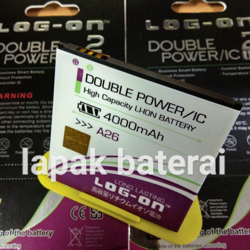 (promo) LOG - ON Baterai everCOSS A26 - batre cross a26 battery ORIGINAL