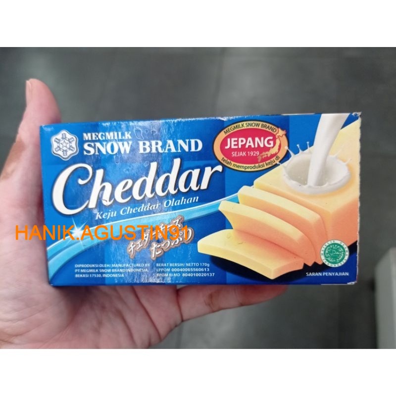 

SNOW BRAND Cheddar 170 gr / Keju Cheddar Olahan