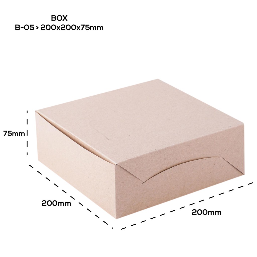 Dus Catering Dus 20x20 Tebal 325 Gsm Laminasi (B5K4-20X20X7.5 Cm)