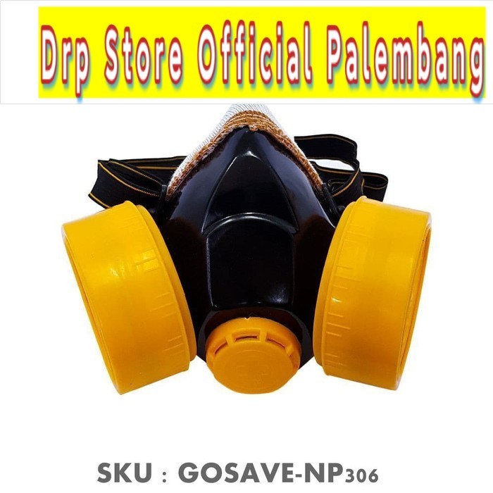 MASKER CAT GAS DOUBLE NP306/HALF MASK RESPIRATOR DOUBLE GOSAVE