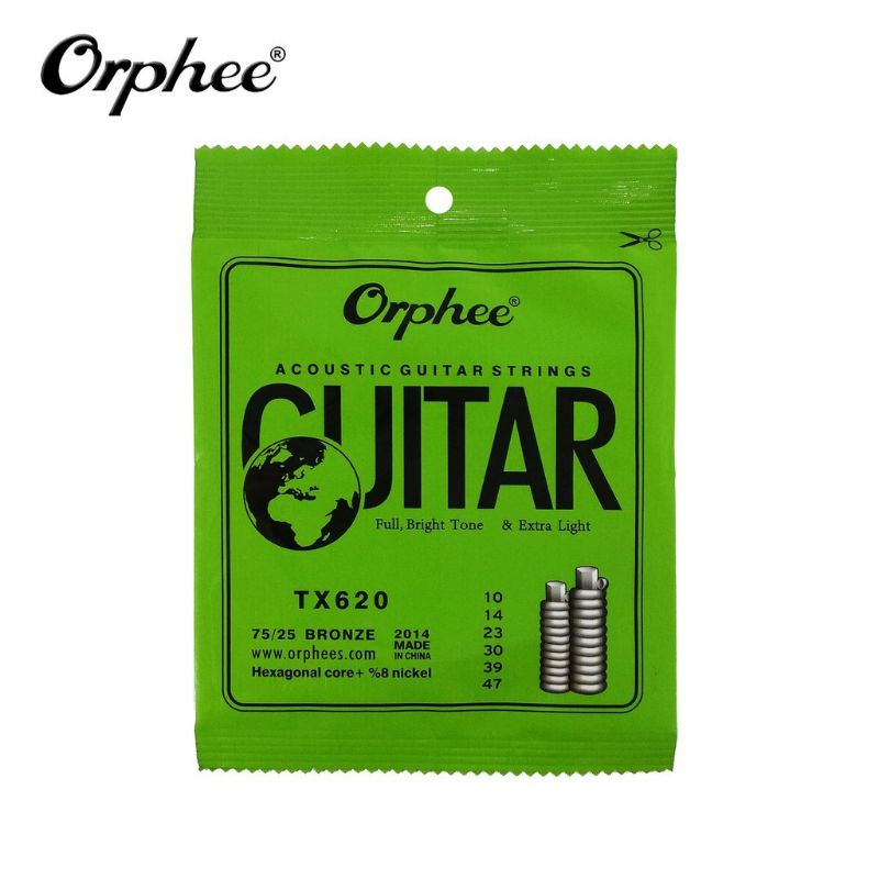 SENAR GITAR ORPHEE AKUSTIK 010 TX620 ORIGINAL