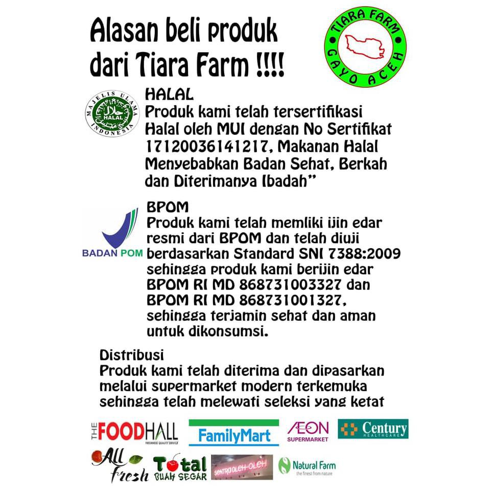 

Green Coffee Arabika Gayo 200 gram - Kopi Hijau - Arabica Gayo