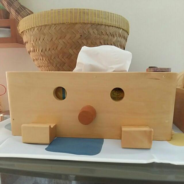 Kotak Tissue Kayu Pinokio - Tempat Tisu Kayu - Box Tissue Unik