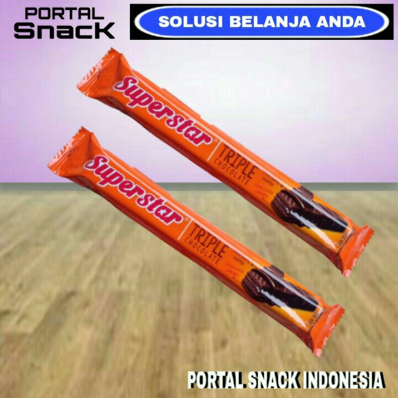 

SATUAN - SUPERSTAR TRIPLE Wafer coklat 18gr/pcs