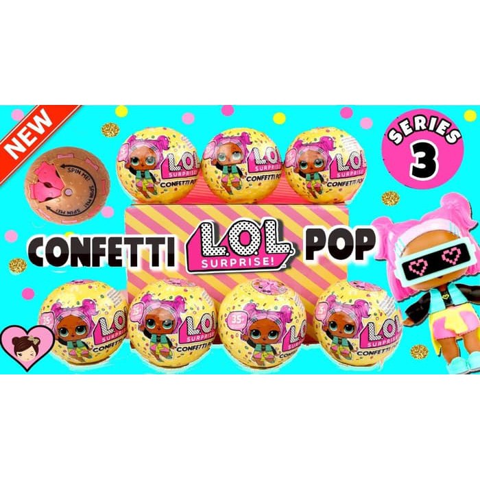 LOL Surprise Ball seri Confetti /Mainan Anak Perempuan LOL Confetti