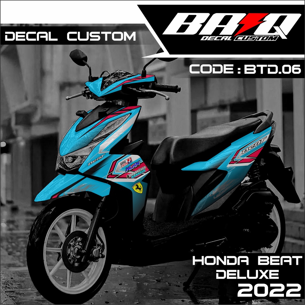 DECAL HONDA BEAT DELUXE 2022 - DECAL BEAT DELUXE 2022 VARIASI ABSTRAK KODE BTD.06