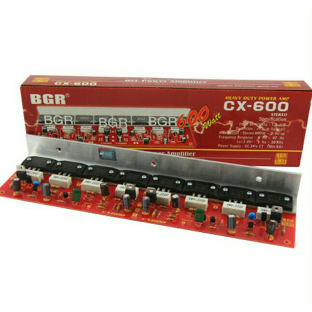 Unik Kit Power amplifier CX 600 stereo 2x300watt Murah