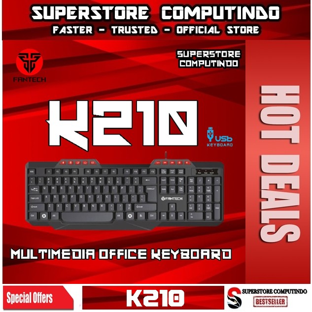 Fantech K210 / K-210 Multimedia Office Keyboard
